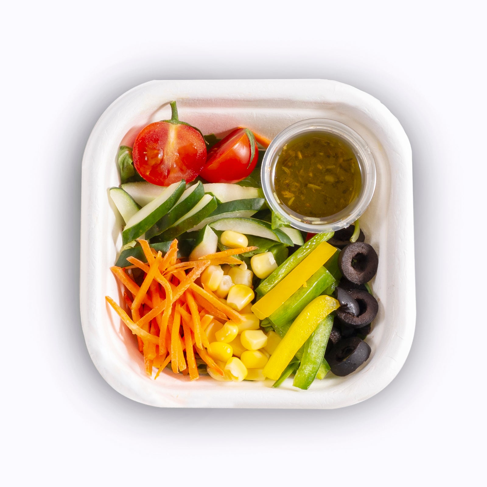 Fresh Garden Salad with Italian Dressing